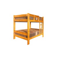 CAMAROTE 2 PLAZAS MADERA PINO DE 1.5 X 6 - ACABADO.